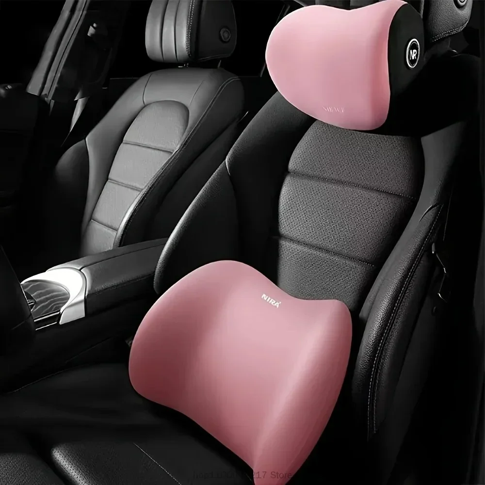 Memory Foam Car Neck Pillow Lumbar Support - وسادة دعم الرقبة العالمية لمسند رأس