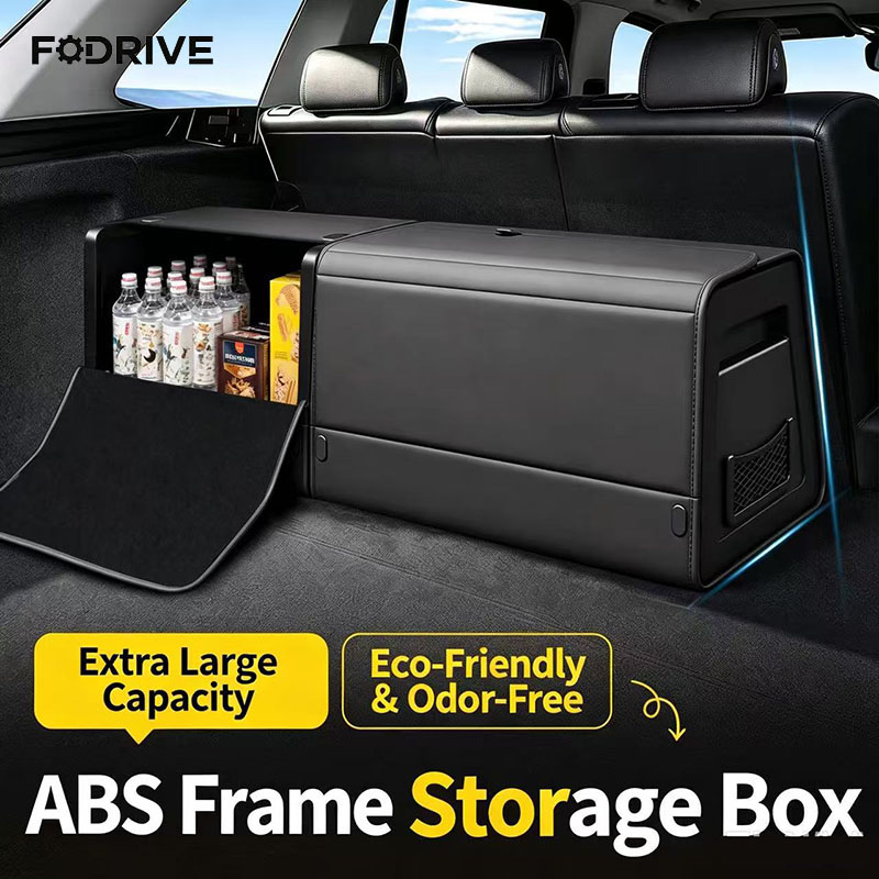 Car Trunk Organizer Foldable Storage Box - صندوق منظم لصندوق السيارة من جلد
