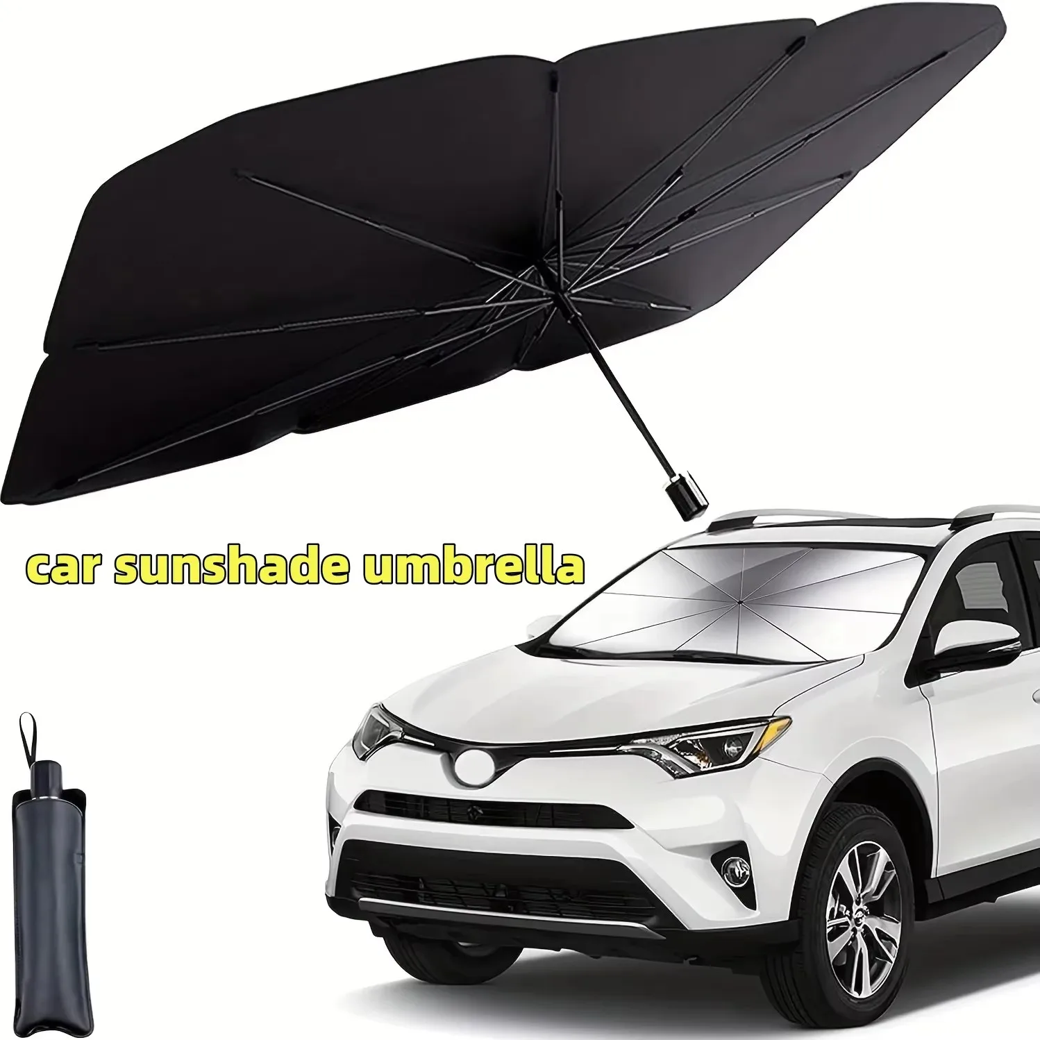 Car Sunshade Windshield Umbrella Foldable - مظلة سيارة متعددة الأغراض قابلة للطي