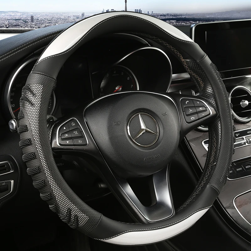 Car Steering Wheel Cover Anti Slip Breathable - غطاء عجلة قيادة السيارة ثلاثي الأبعاد