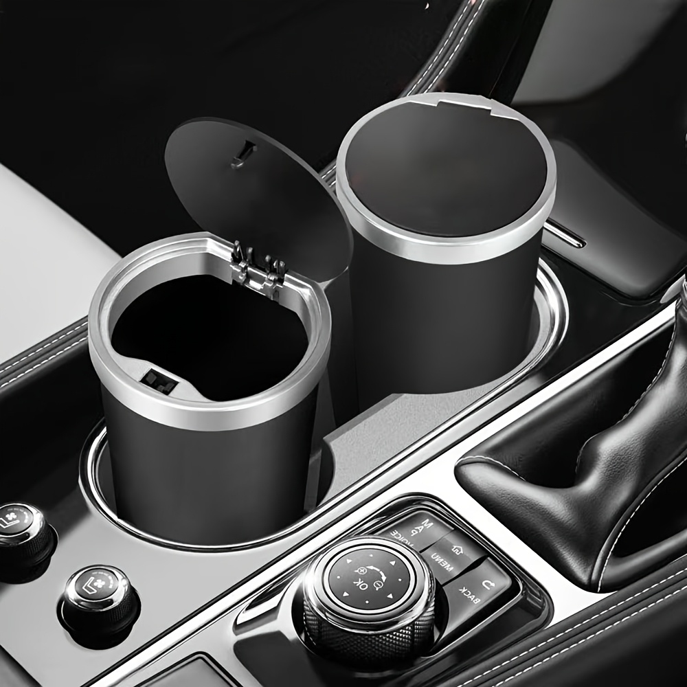 Waterproof Car Trash Can With Lid - سلة مهملات السيارة الصغيرة المدمجة المقاومة