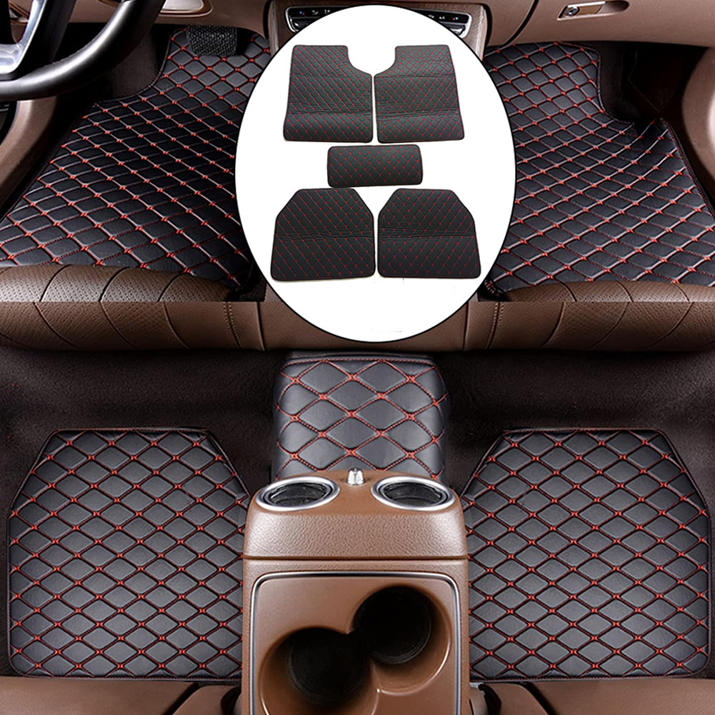 Car Floor Mats Universal Waterproof Leather - دواسات أرضية السيارة الجلدية المقاومة للماء