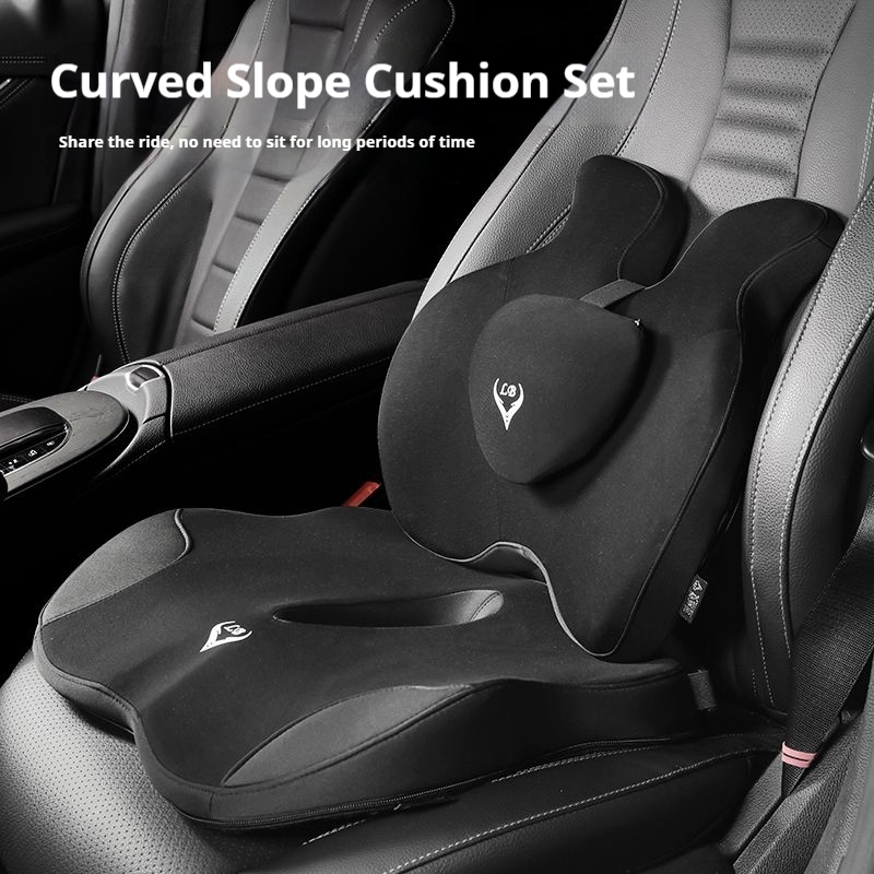 Memory Foam Car Neck Pillow Lumbar Support - رغوة الذاكرة كرسي مكتب وسادة مقعد