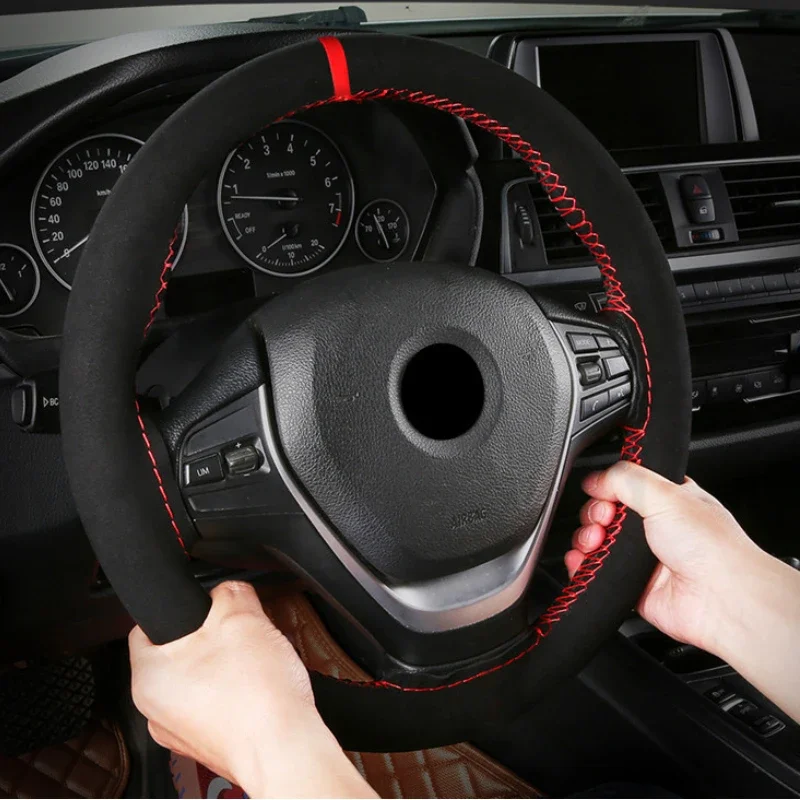 Car Steering Wheel Cover Anti Slip Breathable - العالمي 38 سنتيمتر عجلة توجيه سيارة