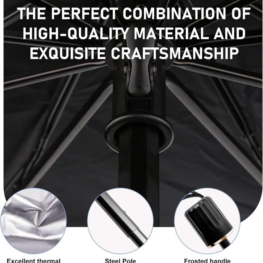 مظلة واقية من الشمس للزجاج الأ - مراجعة Car Sunshade Windshield Umbrella Foldable وسعره