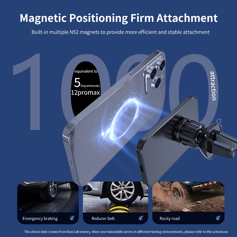 شاحن سيارة لاسلكي مغناطيسي لهو - مراجعة Magnetic Phone Holder For Car Vent وسعره