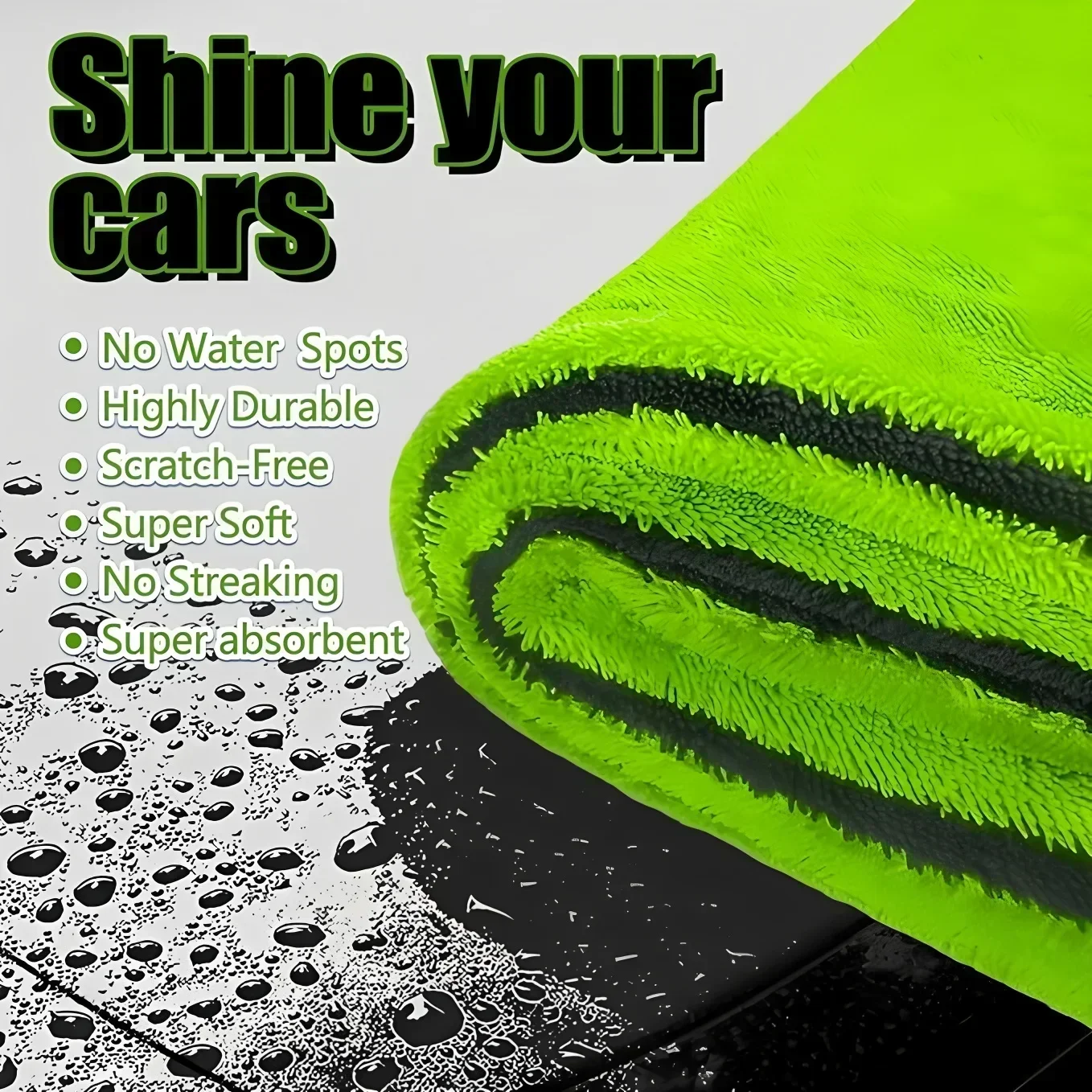 منشفة تجفيف السيارات فائقة الا - مراجعة Microfiber Car Drying Towel Super Absorbent وسعره