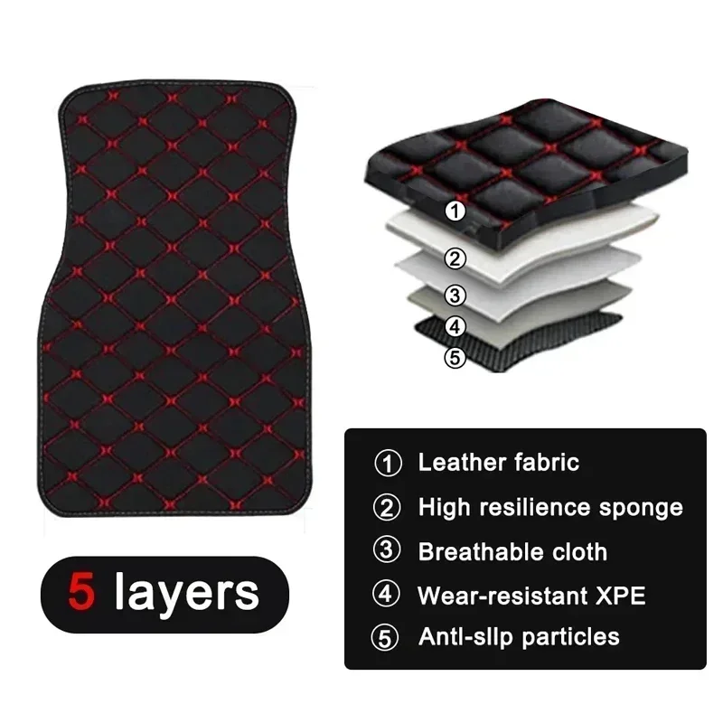 4 قطع من سجاد السيارة العالمي  - مراجعة Car Floor Mats Universal Waterproof Leather وسعره