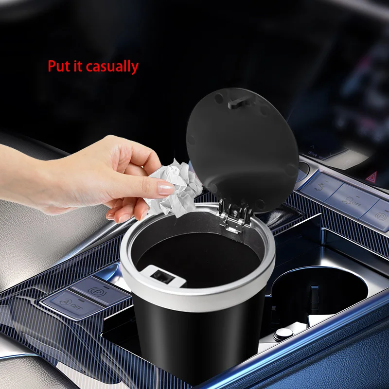 لحاملي الأكواب تخزين سلة مهملا - مراجعة Waterproof Car Trash Can With Lid وسعره