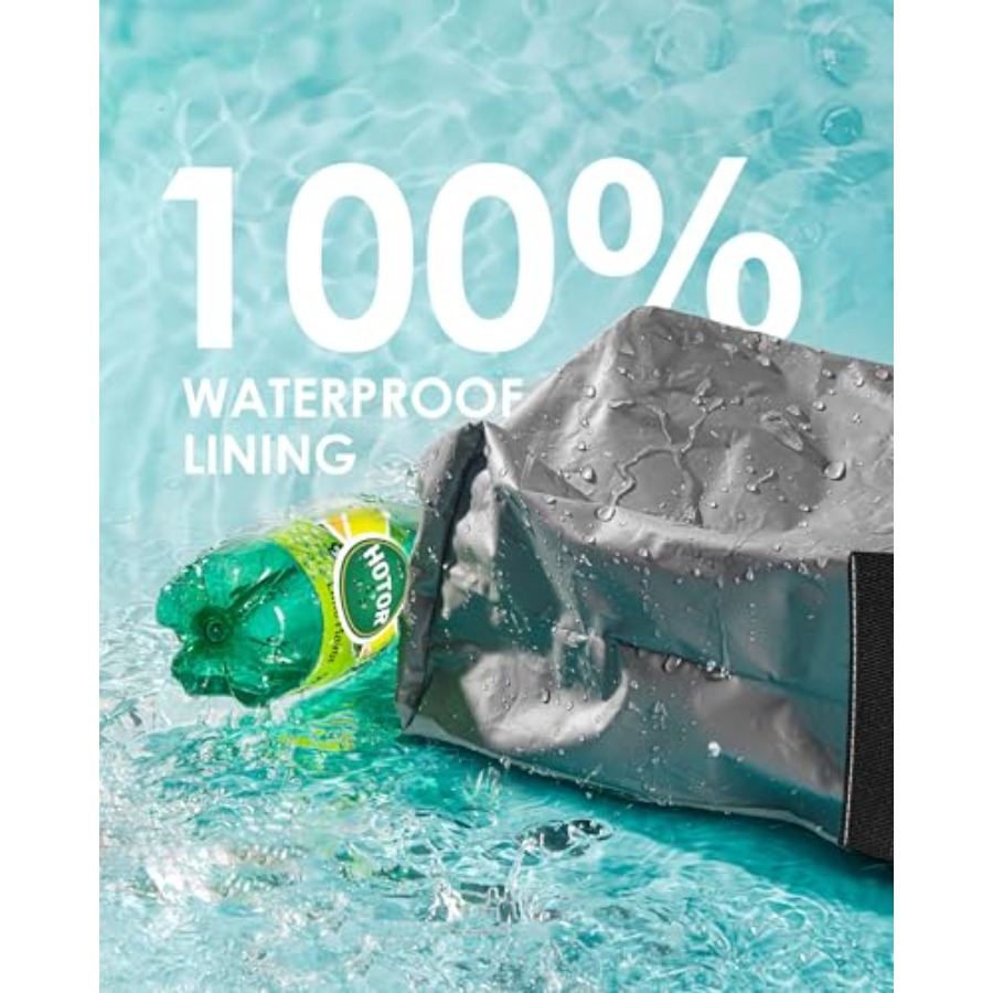 سلة مهملات للسيارة مع غطاء وجي - مراجعة Waterproof Car Trash Can With Lid وسعره