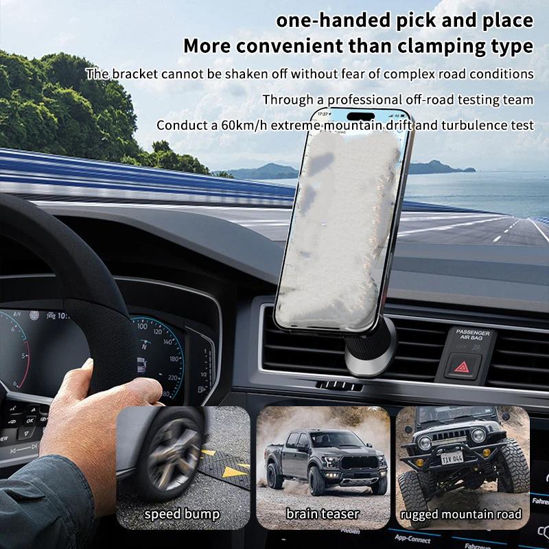 حامل هاتف مغناطيسي للسيارة من  - مراجعة Magnetic Phone Holder For Car Vent وسعره