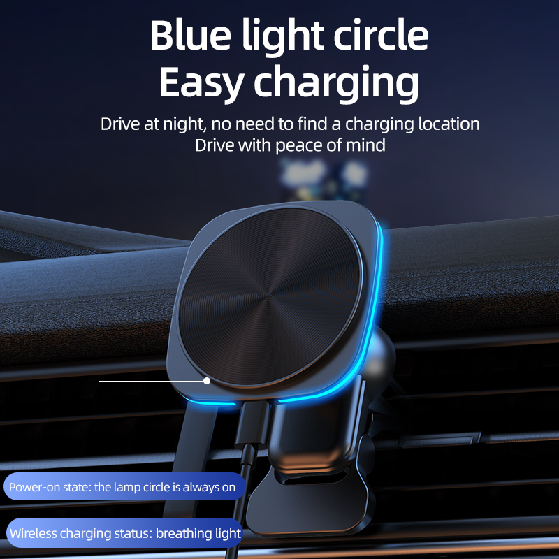 حامل شحن سريع للسيارة مع شاحن  - مراجعة Magnetic Phone Holder For Car Vent وسعره
