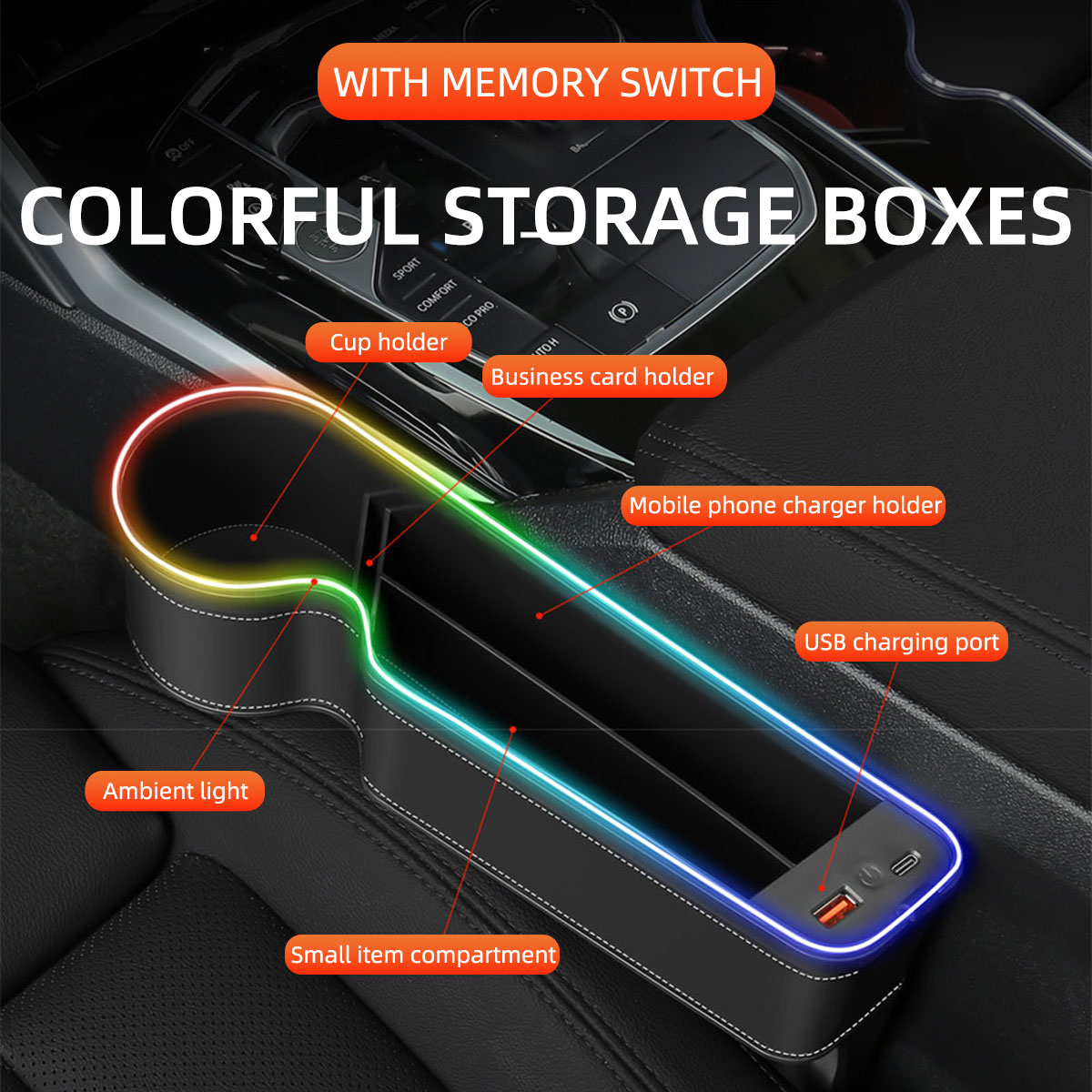 حامل أكواب لملء فراغات مقعد ال - مراجعة Seat Gap Filler Organizer With Usb Charger وسعره