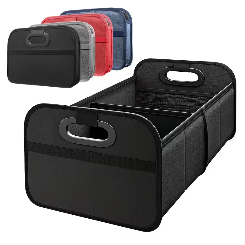 صندوق تخزين قابل للطي ومحمول ل - مراجعة Car Trunk Organizer Foldable Storage Box وسعره