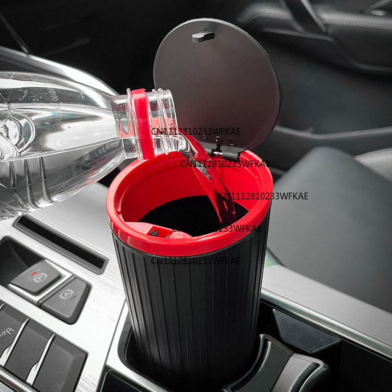 سلة مهملات للسيارة، حاوية تخزي - مراجعة Waterproof Car Trash Can With Lid وسعره