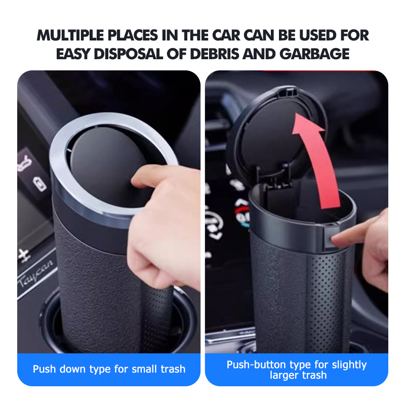 صندوق قمامة للسيارة متين ومقاو - مراجعة Waterproof Car Trash Can With Lid وسعره