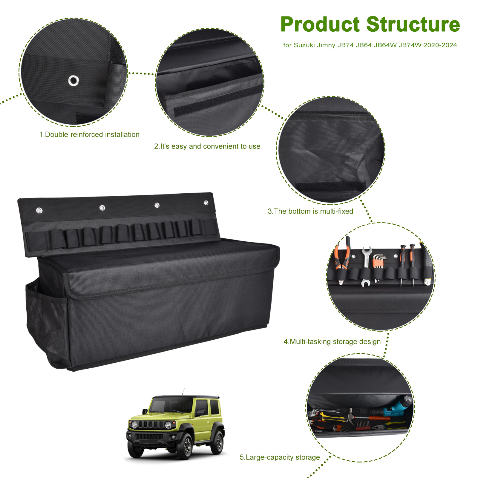 حقيبة تخزين قابلة للطي للسيارة - مراجعة Car Trunk Organizer Foldable Storage Box وسعره