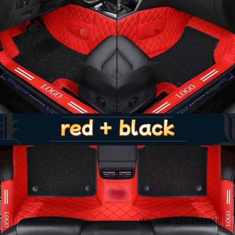 دواسات سيارة فاخرة من الجلد ال - مراجعة Car Floor Mats Universal Waterproof Leather وسعره