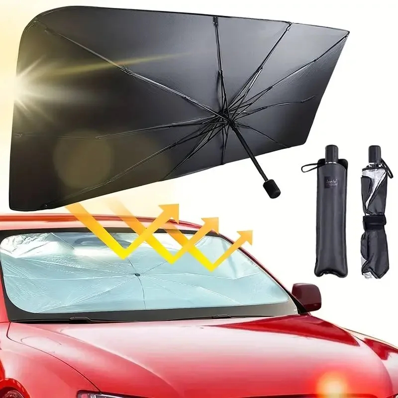 مظلة واقية من الشمس للزجاج الأ - مراجعة Car Sunshade Windshield Umbrella Foldable وسعره
