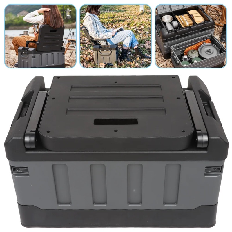 صندوق تخزين كبير قابل للطي، حا - مراجعة Car Trunk Organizer Foldable Storage Box وسعره