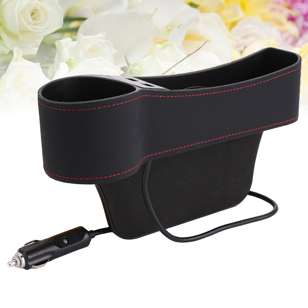 صندوق تخزين لفجوة مقعد السيارة - مراجعة Seat Gap Filler Organizer With Usb Charger وسعره