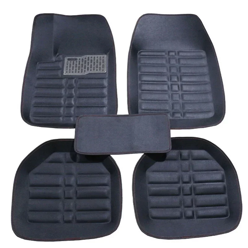 5 قطعة قسط سهلة التنظيف مقاوم  - مراجعة Car Floor Mats Universal Waterproof Leather وسعره