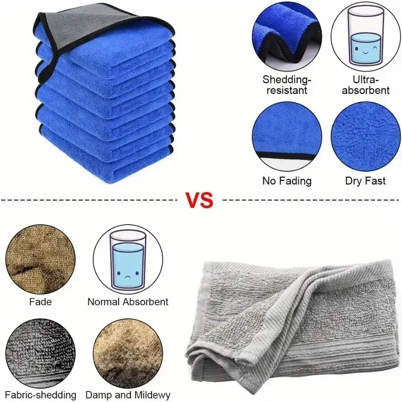 منشفة تنظيف من الألياف الدقيقة - مراجعة Microfiber Car Drying Towel Super Absorbent وسعره
