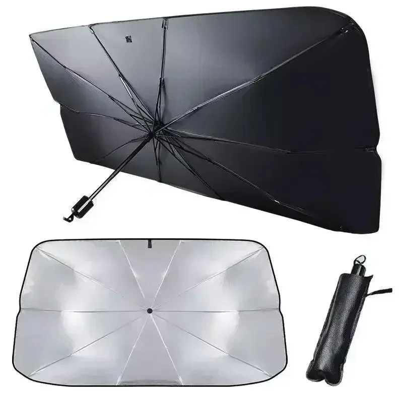 مظلة شمسية قابلة للطي للزجاج ا - مراجعة Car Sunshade Windshield Umbrella Foldable وسعره