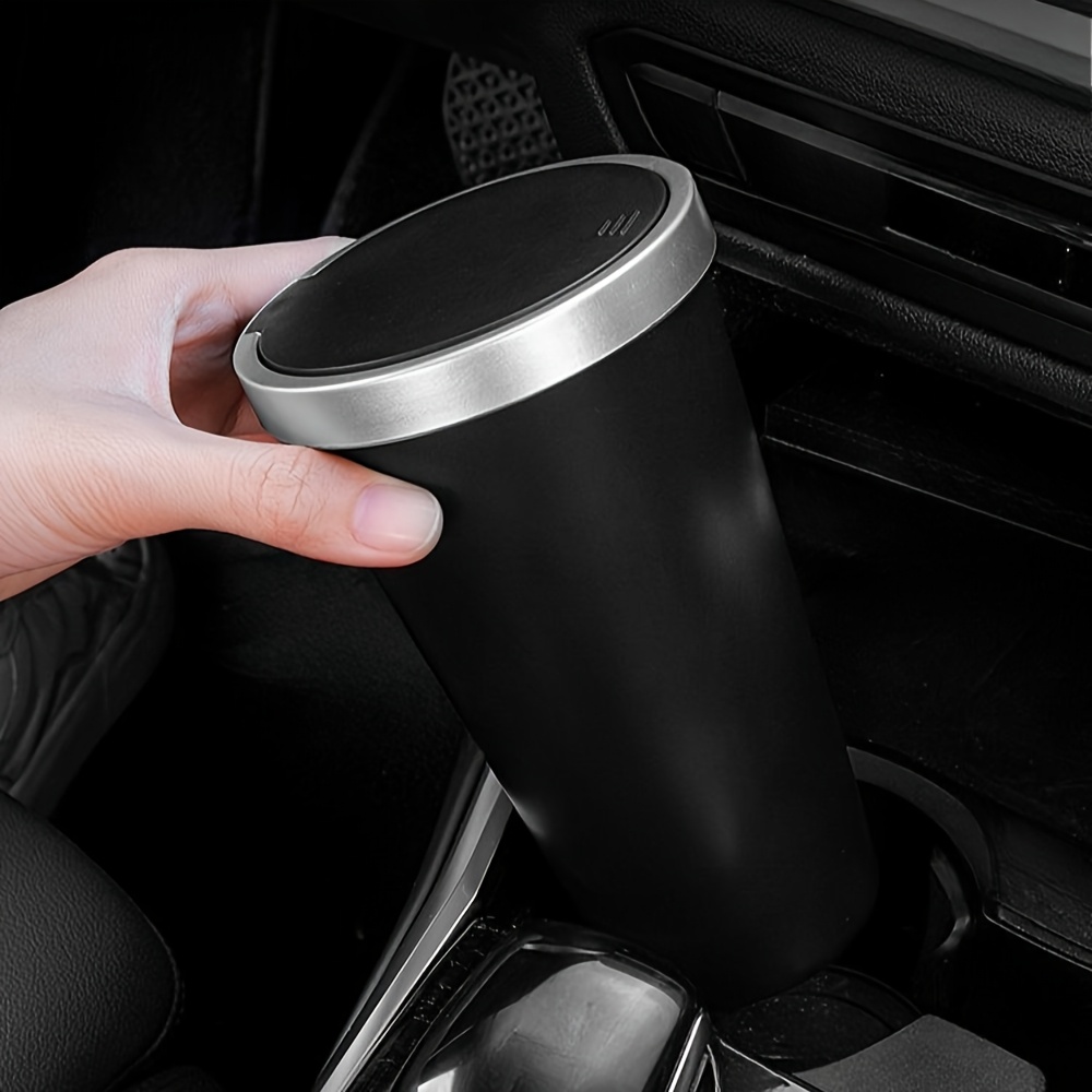 سلة مهملات السيارة الصغيرة الم - مراجعة Waterproof Car Trash Can With Lid وسعره