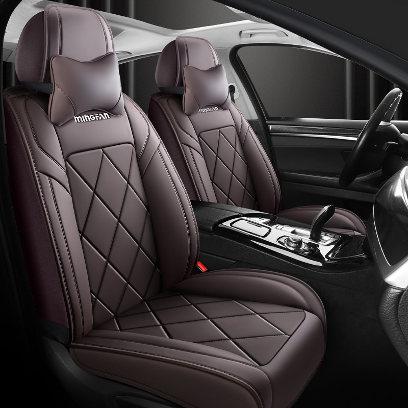 أغطية مقاعد السيارة الجلدية ال - مراجعة Leather Car Seat Covers Full Set Universal وسعره