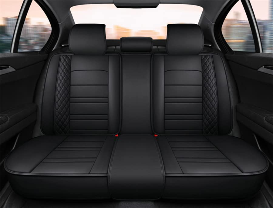 غطاء وسادة مقعد السيارة، مجموع - مراجعة Leather Car Seat Covers Full Set Universal وسعره