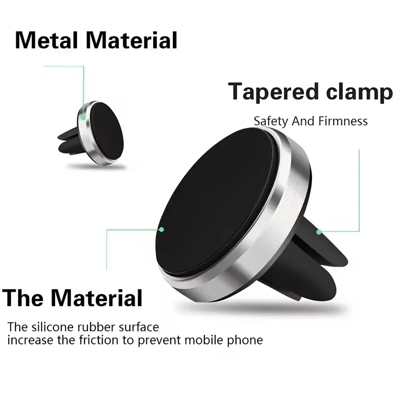 حامل هاتف مغناطيسي للسيارة يثب - مراجعة Magnetic Phone Holder For Car Vent وسعره