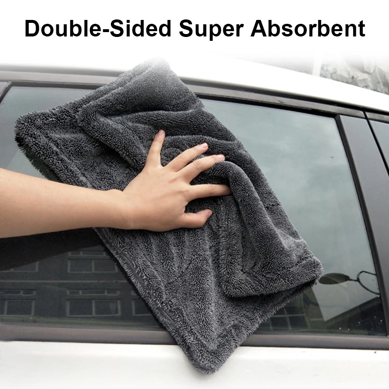 منشفة سيارات من الألياف الدقيق - مراجعة Microfiber Car Drying Towel Super Absorbent وسعره