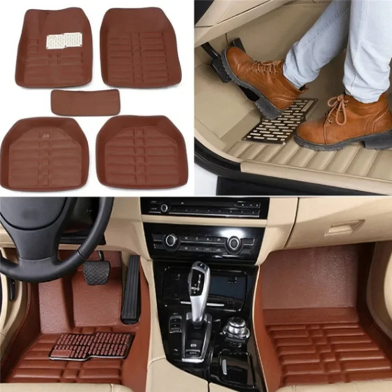 الحصير سيارة جلدية فاخرة جديدة - مراجعة Car Floor Mats Universal Waterproof Leather وسعره