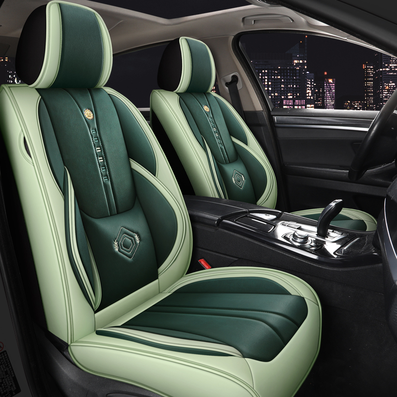 أغطية مقاعد سيارة جلدية كاملة  - مراجعة Leather Car Seat Covers Full Set Universal وسعره