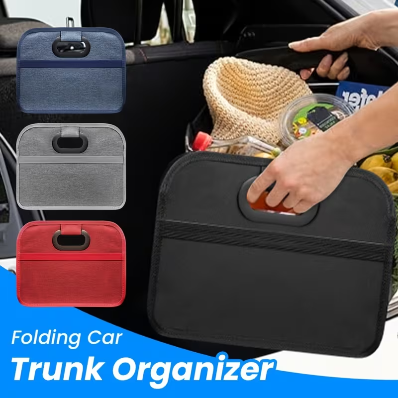 صندوق تخزين قابل للطي لصندوق ا - مراجعة Car Trunk Organizer Foldable Storage Box وسعره