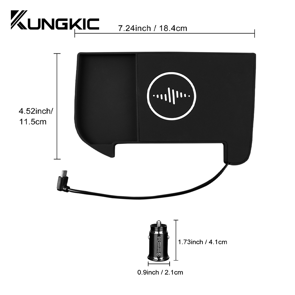 شاحن لاسلكي للسيارة بقوة 15 وا - مراجعة Wireless Car Charger Mount Fast Charging وسعره